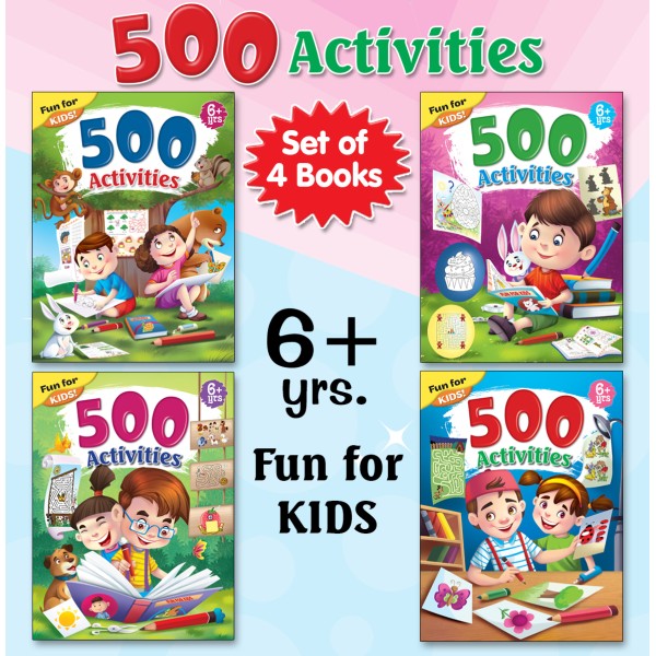 Fun For Kids - 500 Activities - Set Of 4 Books